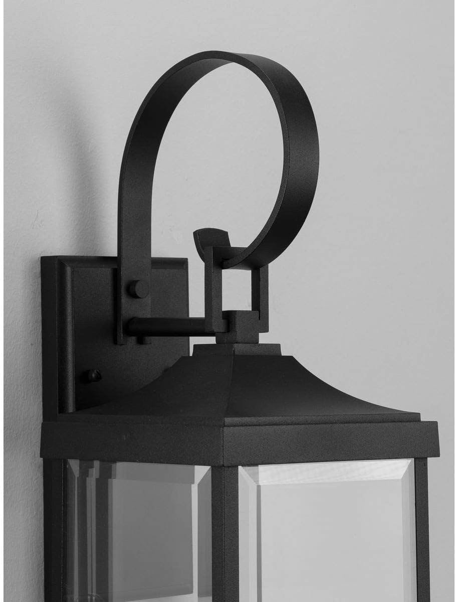 Gibbes Street Black Cast Aluminum Dimmable Lantern Sconce