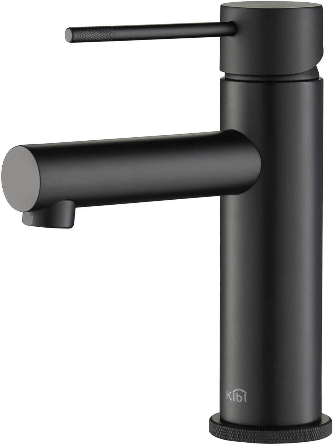 Modern High-Arc Solid Brass Bathroom Faucet in Nickel Finish