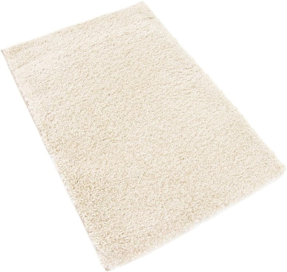 Ivory Shag Bliss 9' x 12' Synthetic Easy-Care Area Rug