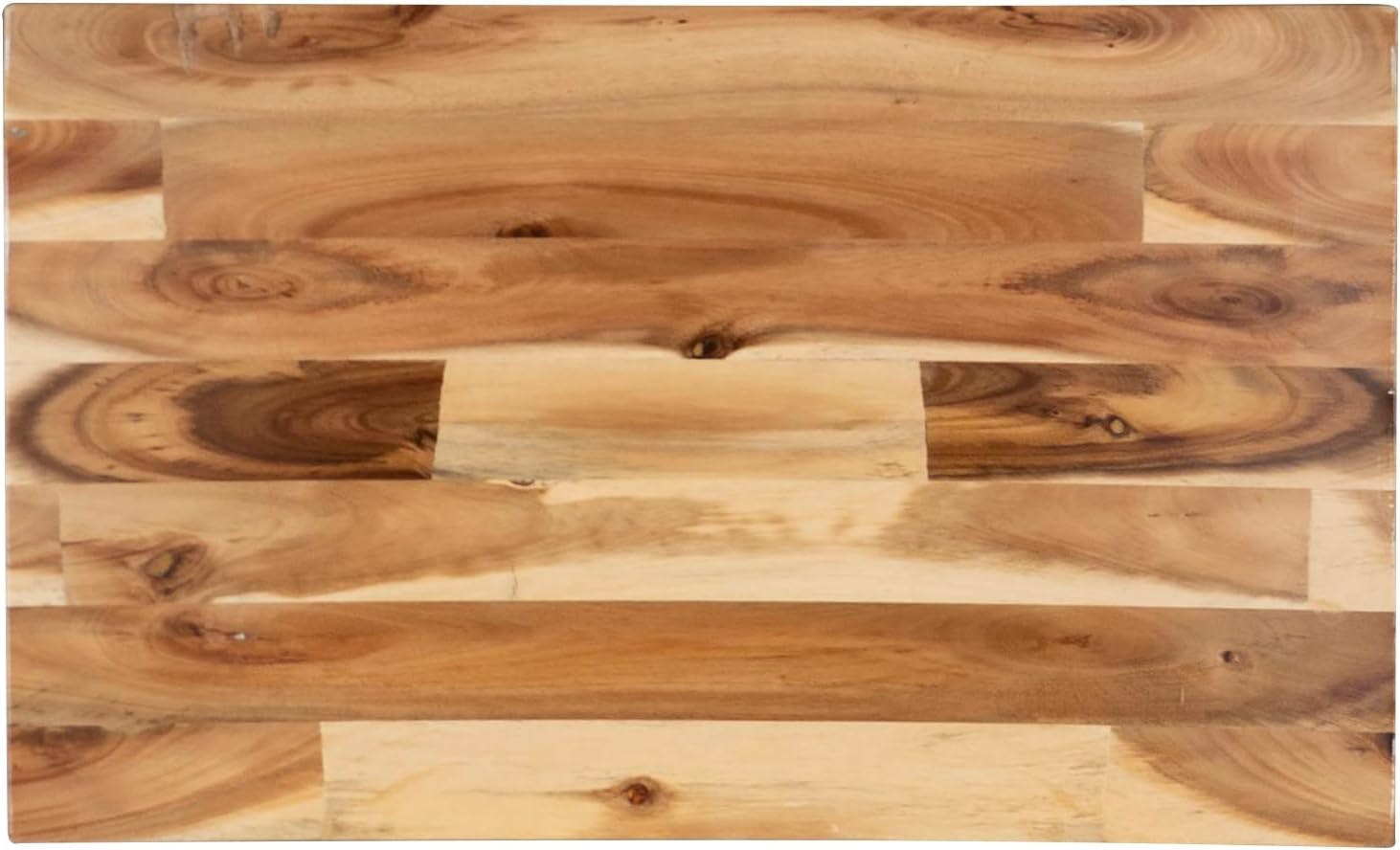 Classic Acacia Wood Saddle Counter Stool in Natural Brown