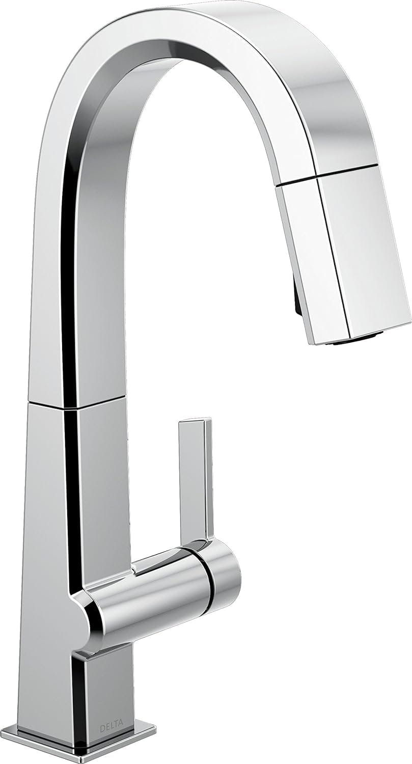 Modern Chrome Pull-Down Kitchen Faucet with 360° Swivel
