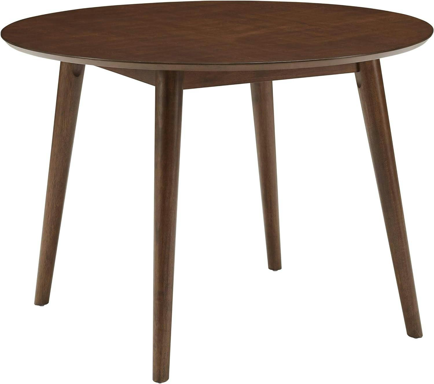 Mid-Century Modern Landon 47'' Round Mahogany Wood Dining Table