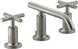 Purist® Widespread Bathroom Sink Faucet with Low Cross Handles and Low Spout