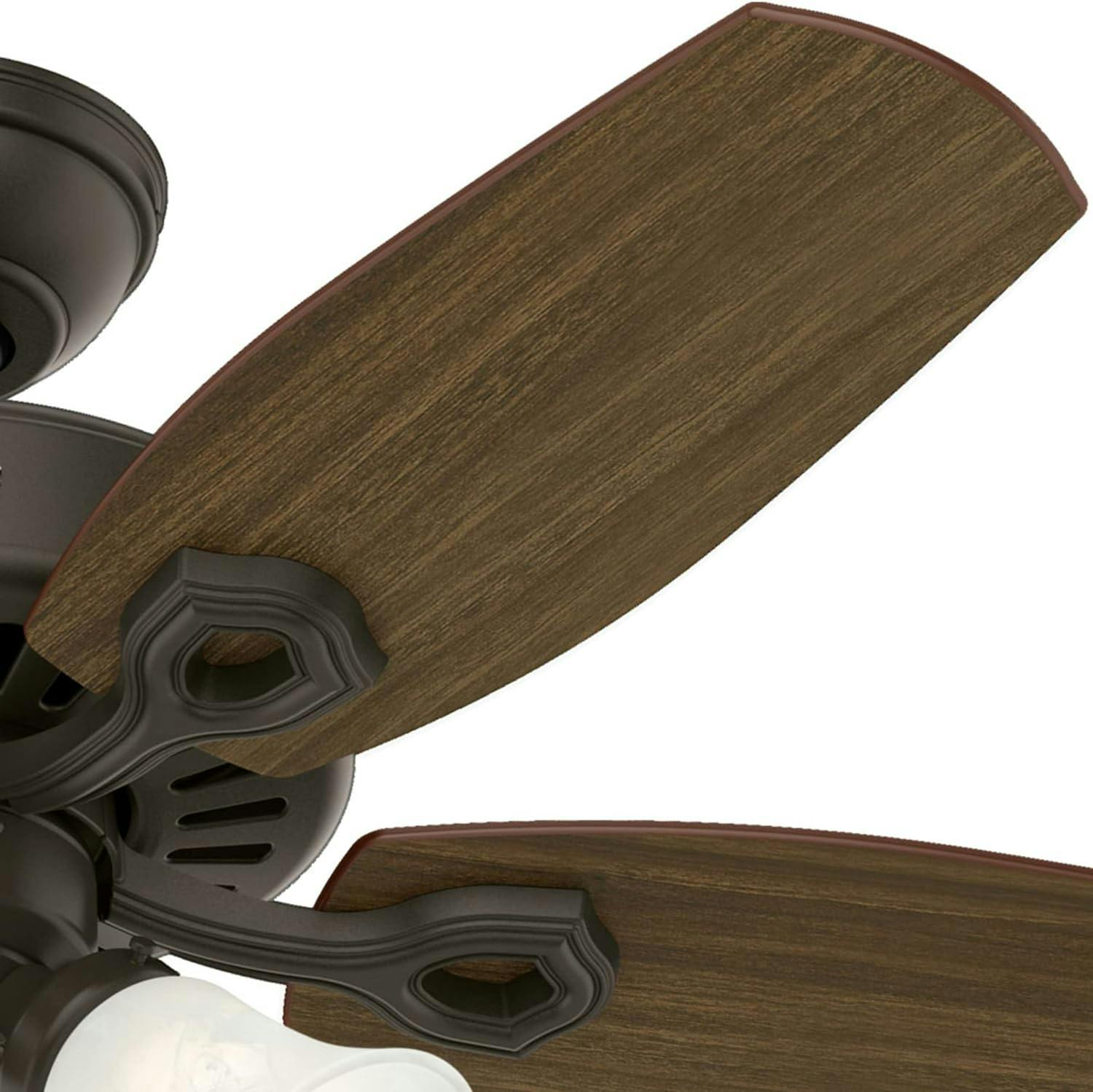 Elegant 42" New Bronze Ceiling Fan with Cherry & Mahogany Blades