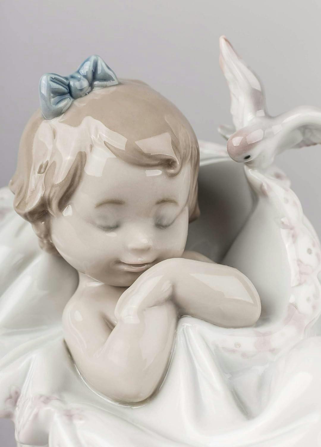 Comforting Dreams Handcrafted Porcelain Baby Girl Figurine