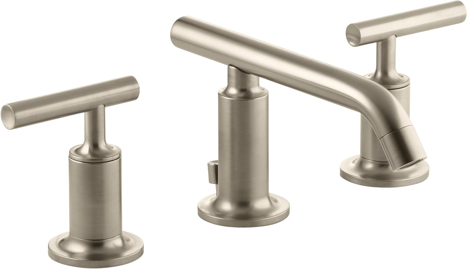 Purist Widespread Bathroom Faucet with Drain Assembly