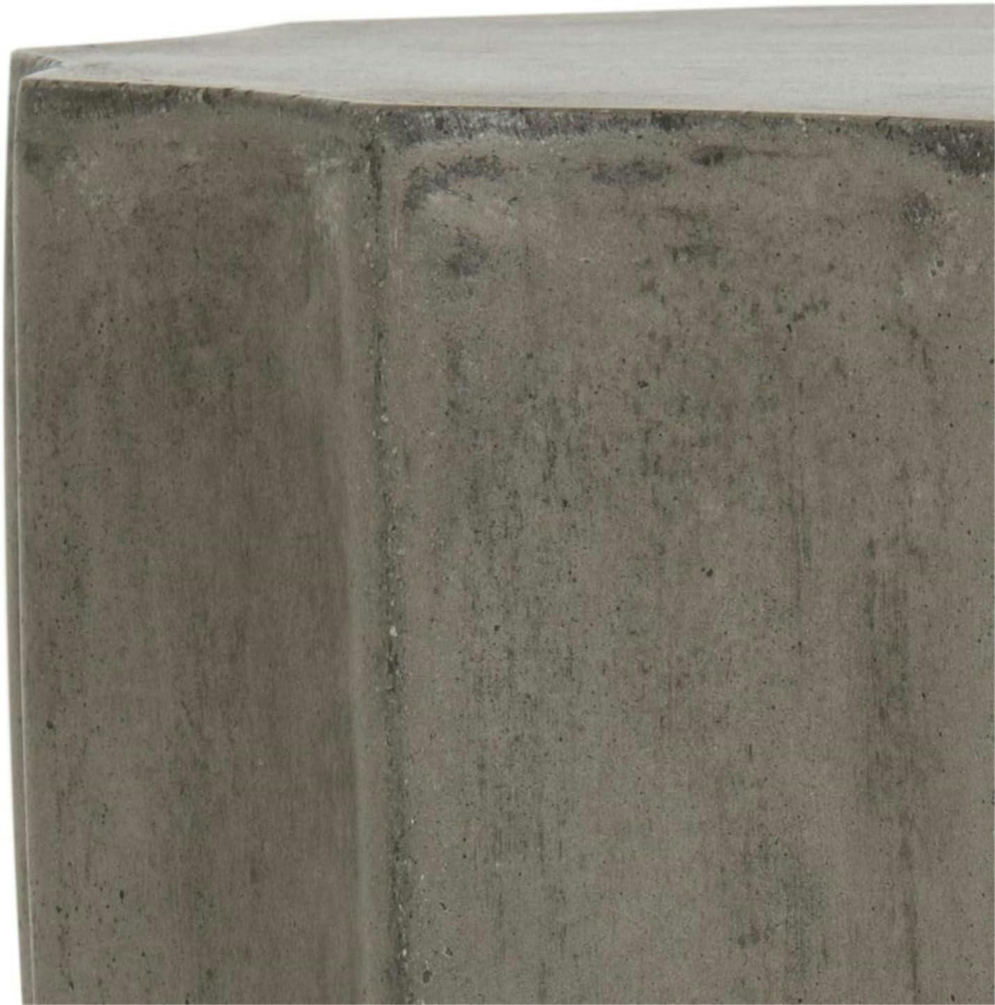 Jaslyn Dark Grey Concrete Round Accent Stool/Table