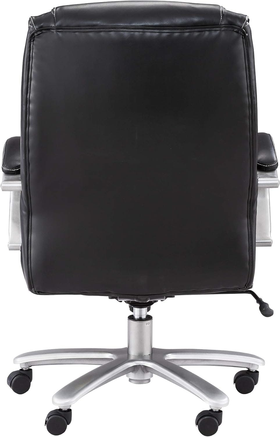 Executive High-Back Swivel Chair in Black Bonded Leather