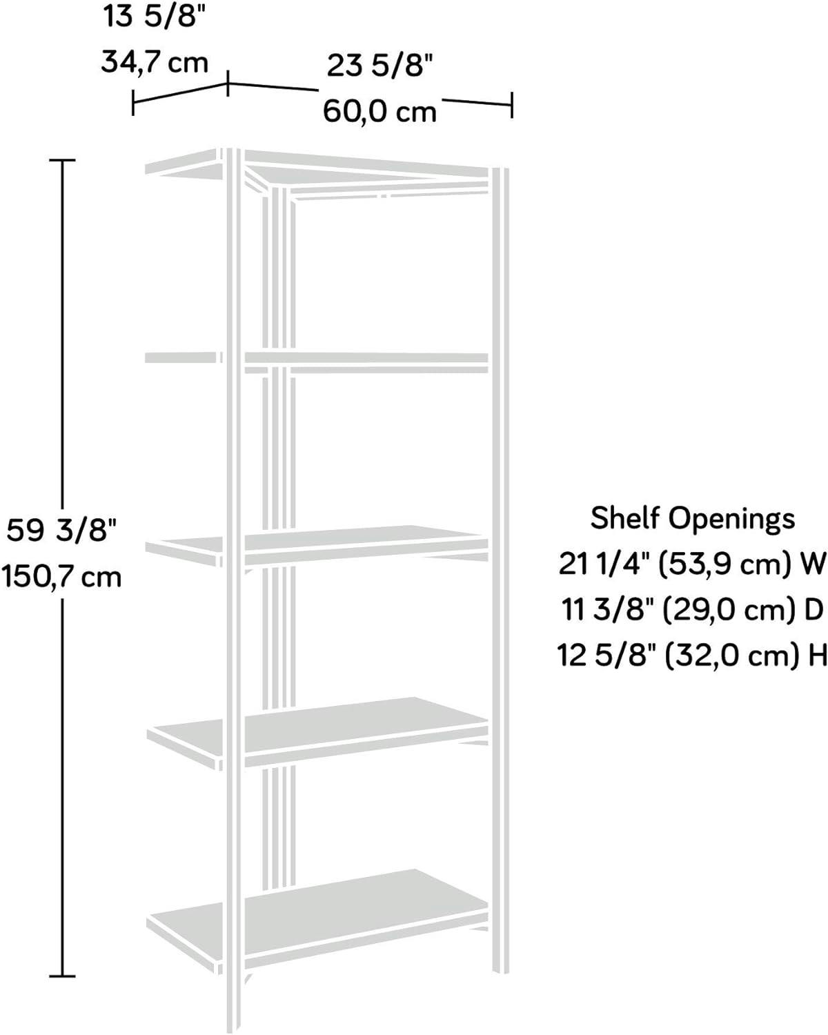 North Avenue Charter Oak 5-Shelf Floor-Standing Bookcase