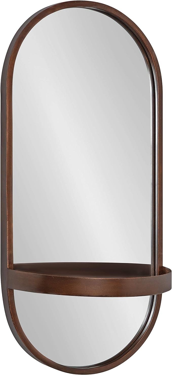 Lumi Oval Metal Wall Mirror