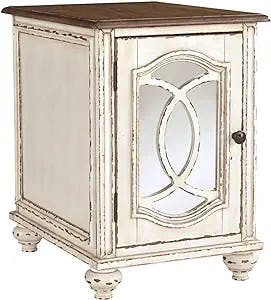 Realyn Chairside End Table White/Rustic Brown - Signature Design by Ashley