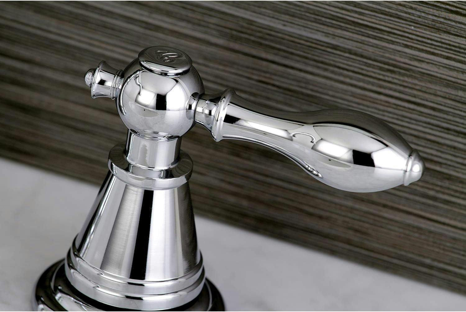 English Classic 6" Polished Chrome Widespread Bathroom Faucet