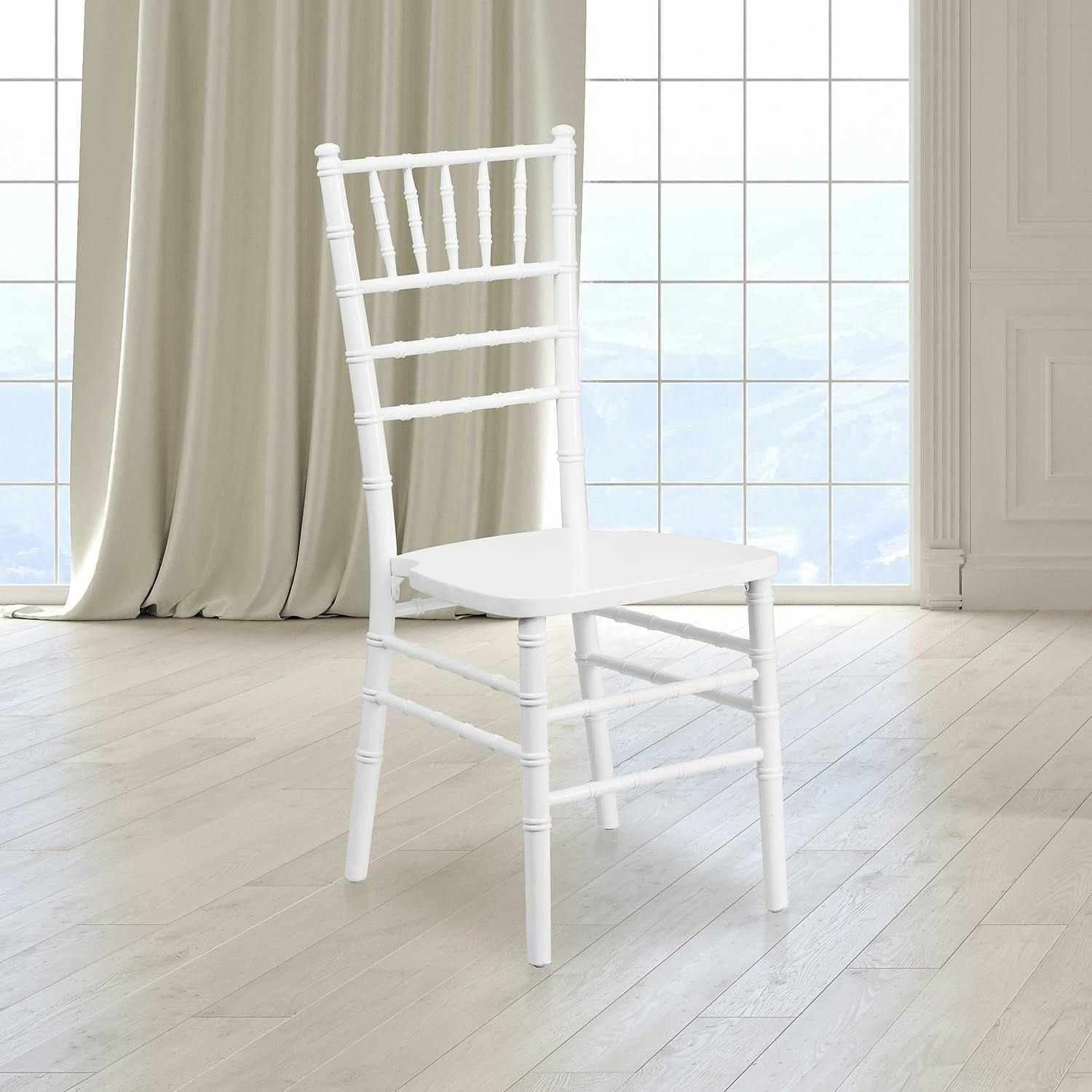 Elegant White Wood Chiavari Banquet Chair