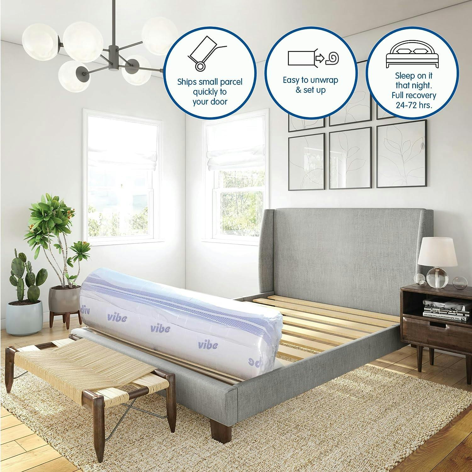 CoolDreamz Gel Memory Foam Full-Size Mattress with Luxe Cooling Technology
