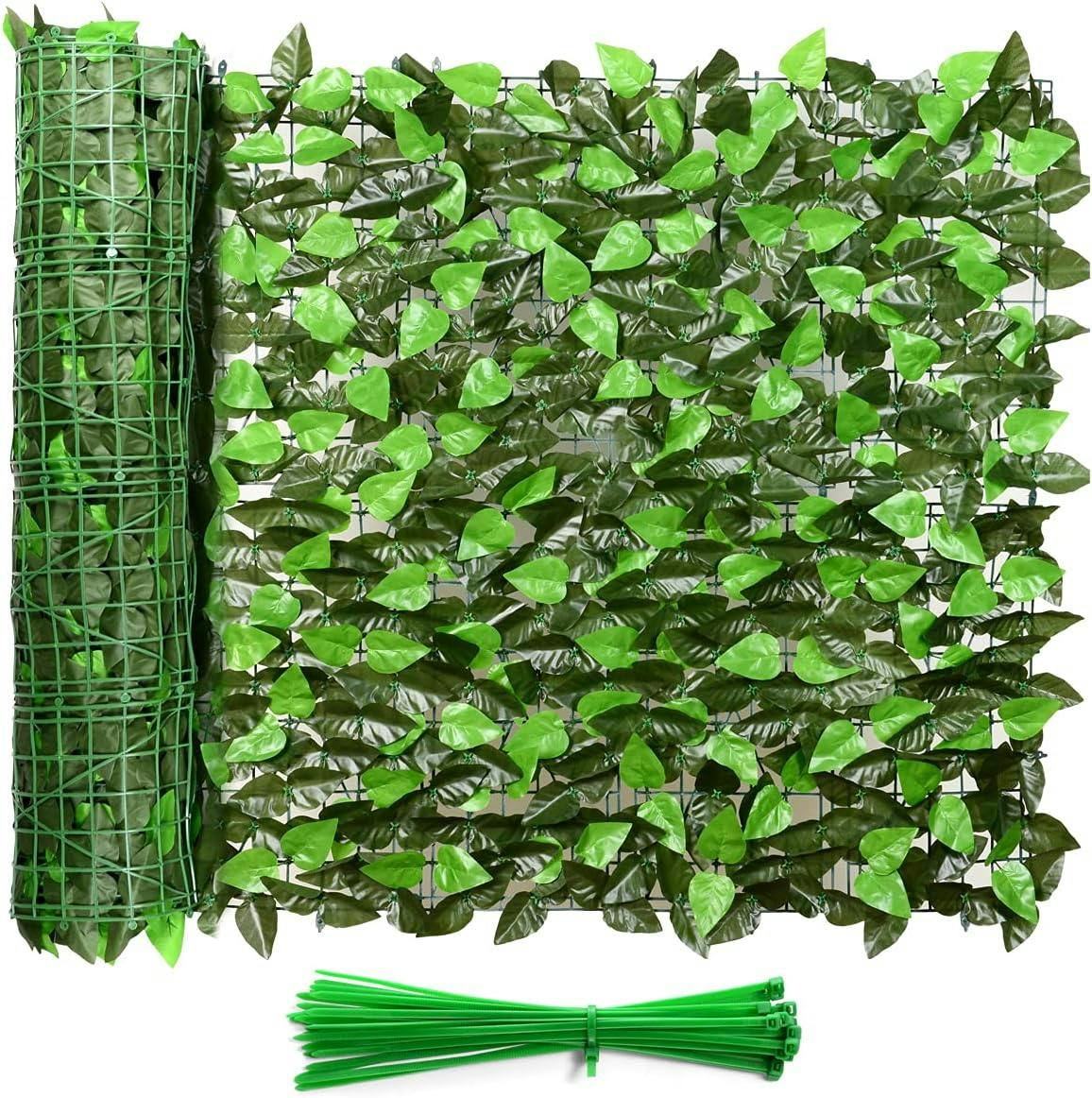Forest-Mint Artificial Ivy 120"x40" Privacy Fence Screen