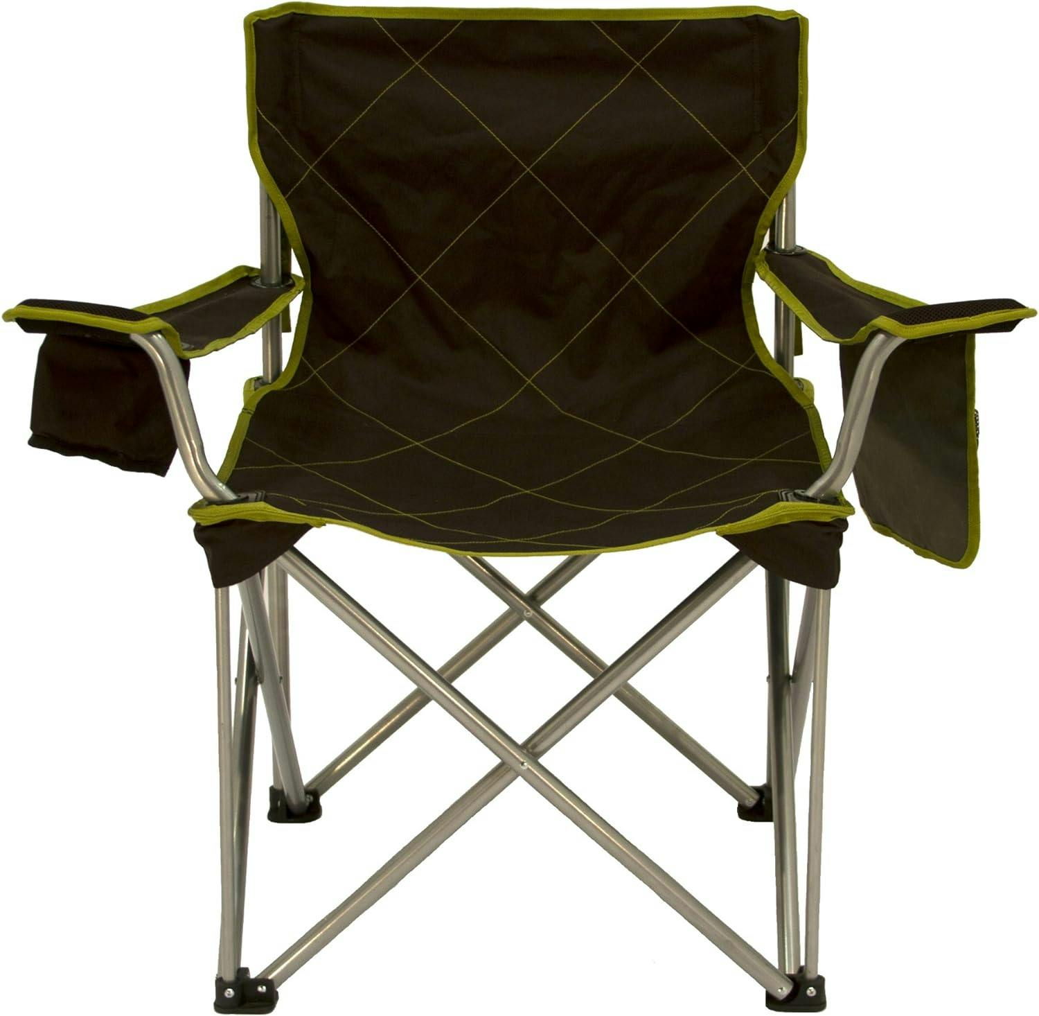Kahuna Supreme Black Oversized Camping Chair with Armrests