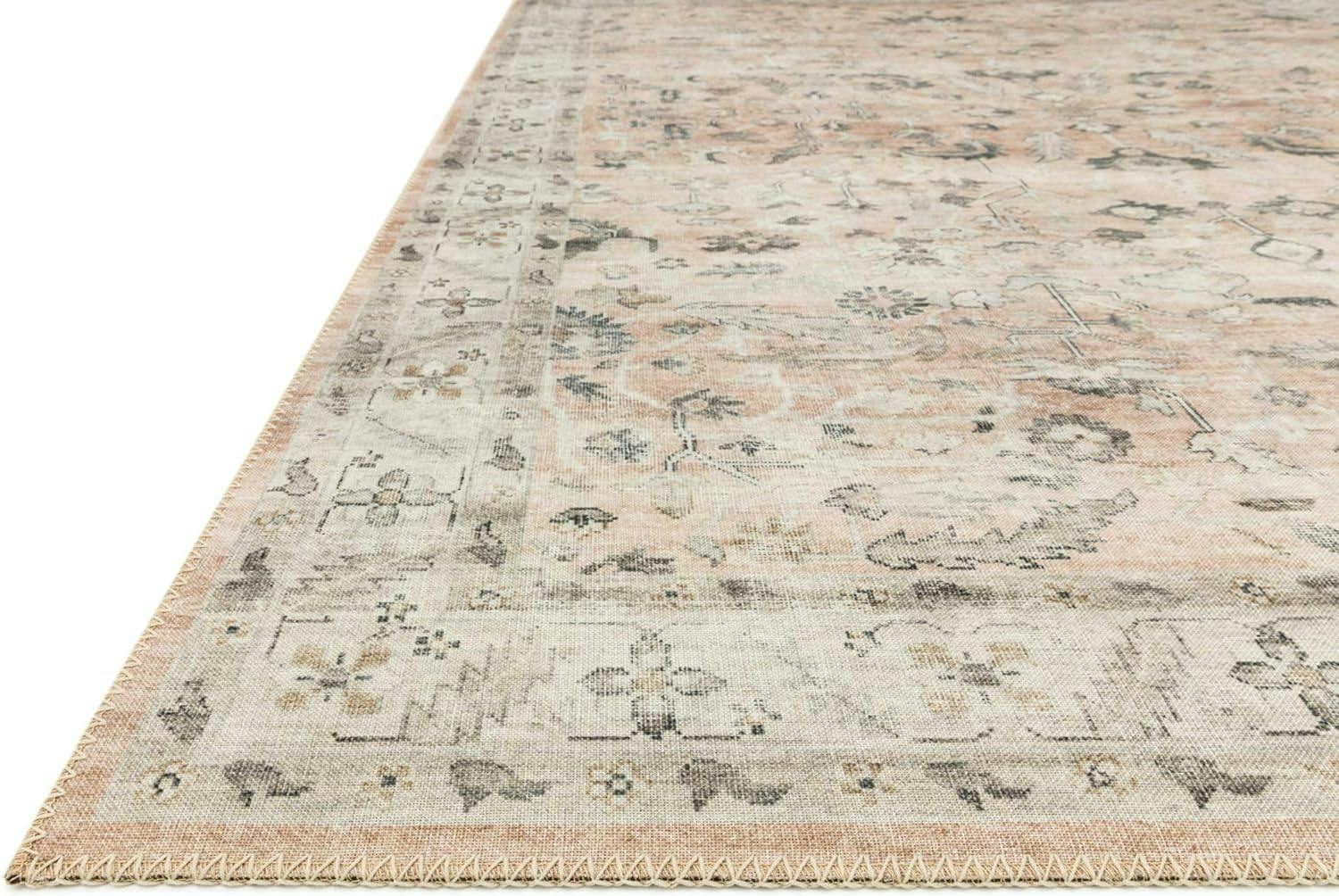 Ivory Oriental Essence Flat-Woven Reversible Synthetic Rug