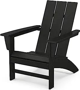 Modern Black POLYWOOD Adirondack Chair