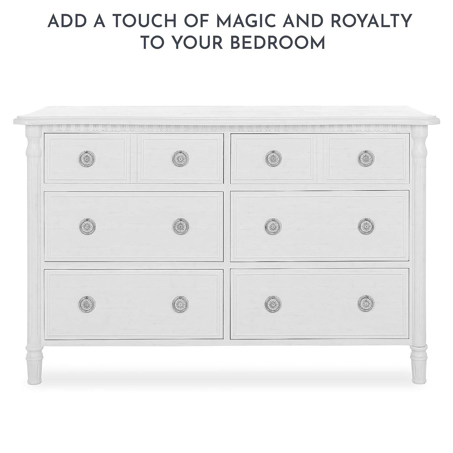 Julienne Artisan 6-Drawer Double Dresser in Toffee and Brush White