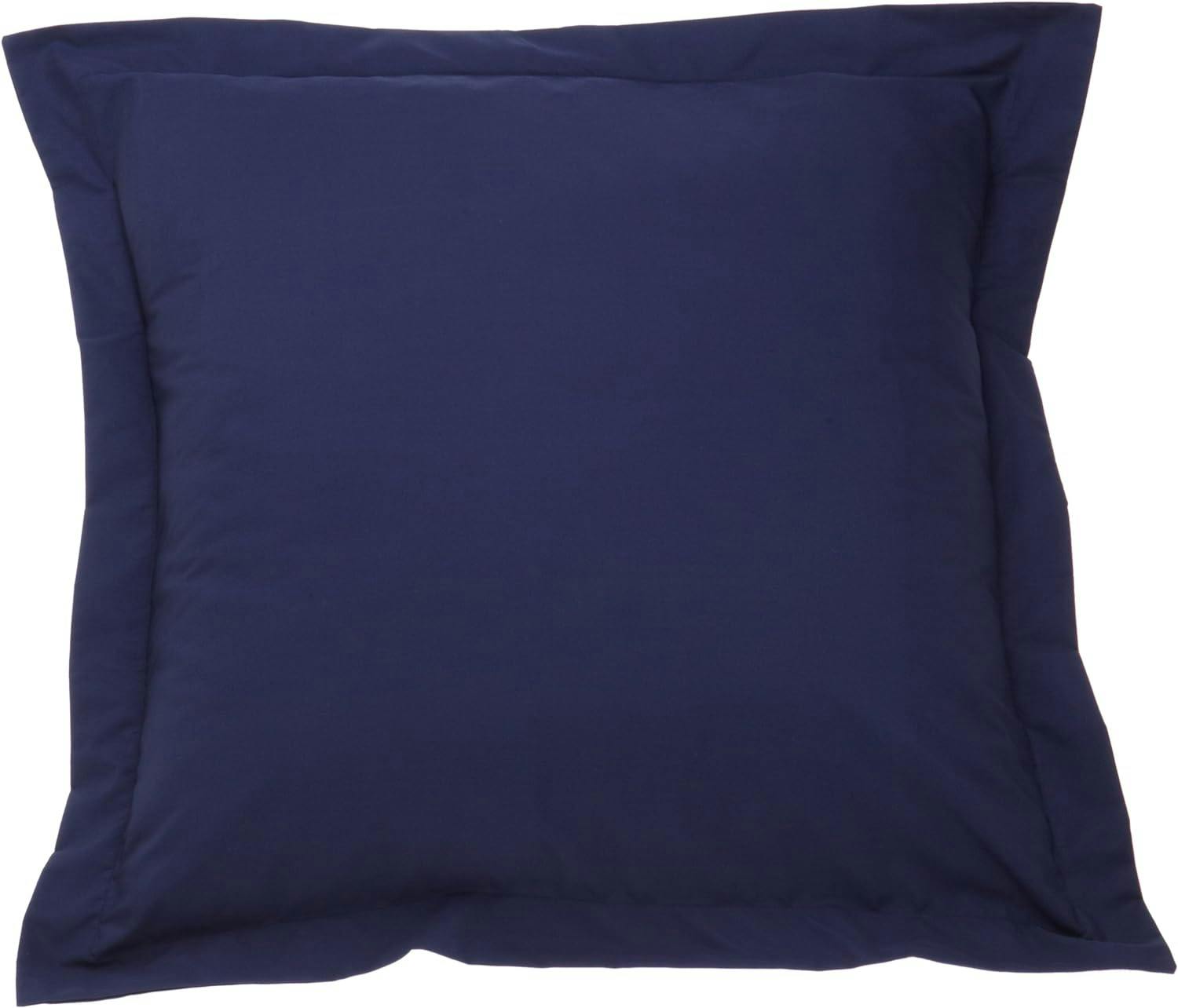 Classic Euro Navy Cotton-Blend 26" Tailored Pillow Sham