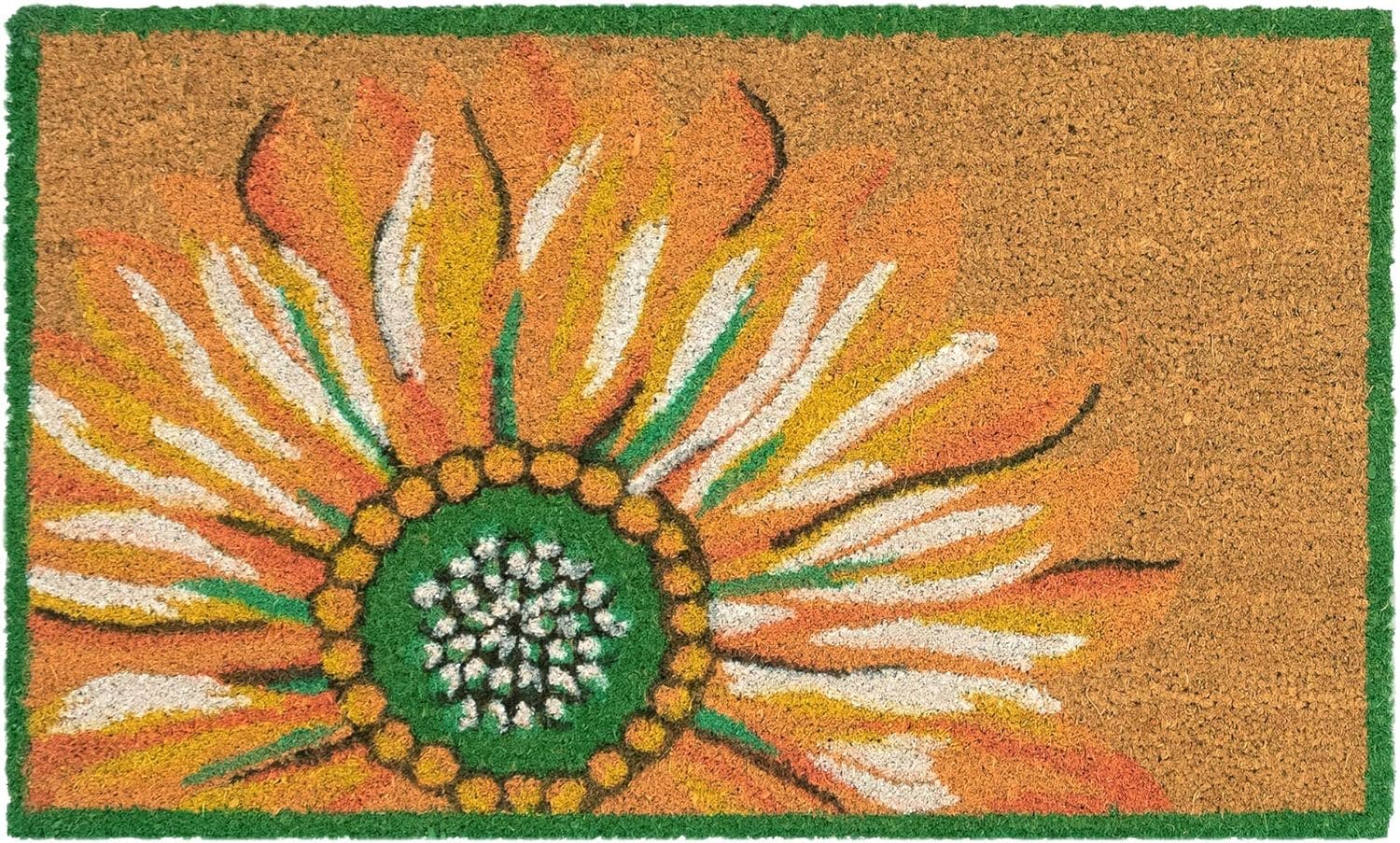 Sunlit Sunflower Coir Outdoor Welcome Mat 36.5" x 24.5"