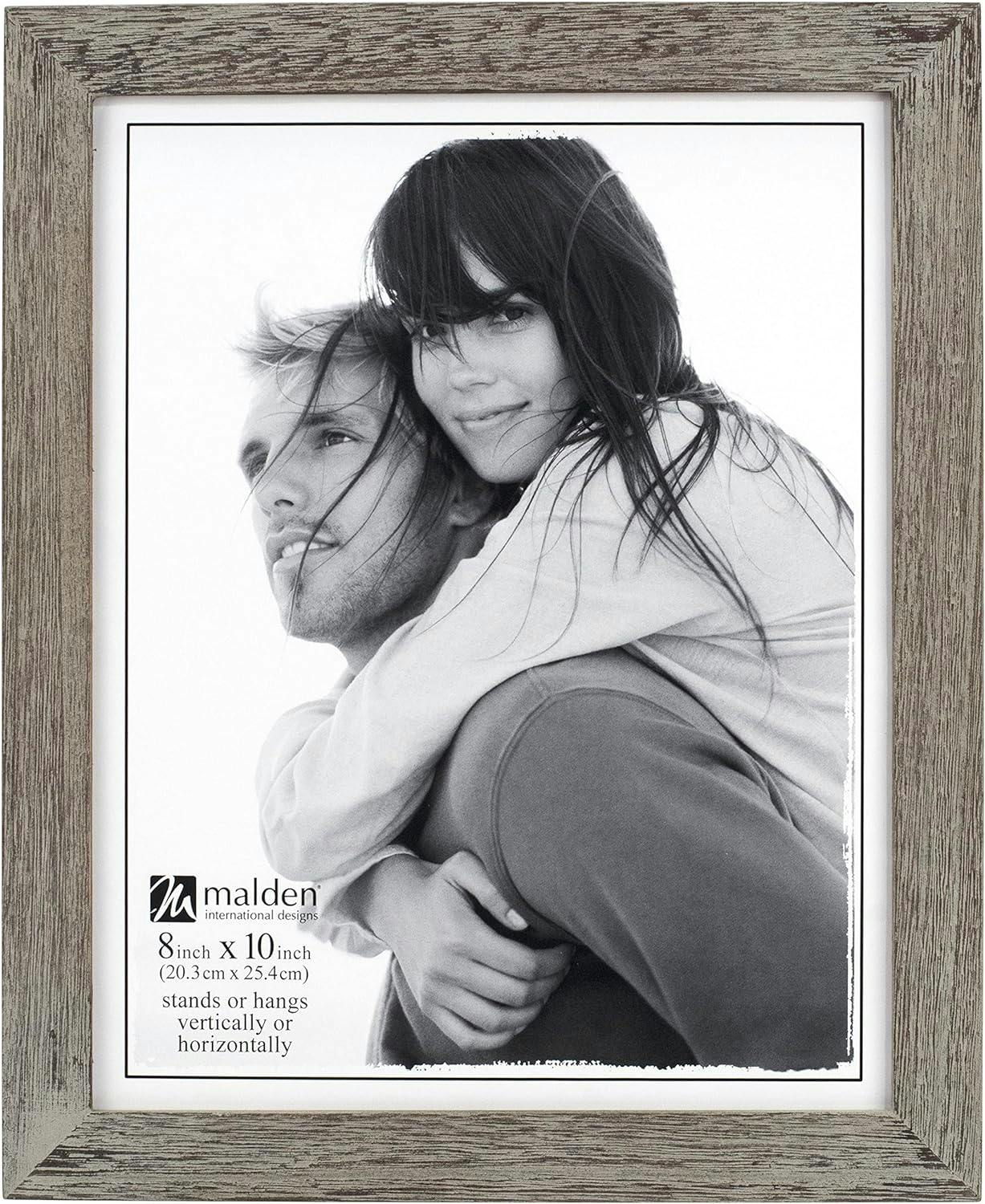 Rustic Ridge Weathered Wood 8x10 Picture Frame - Dual Orientation