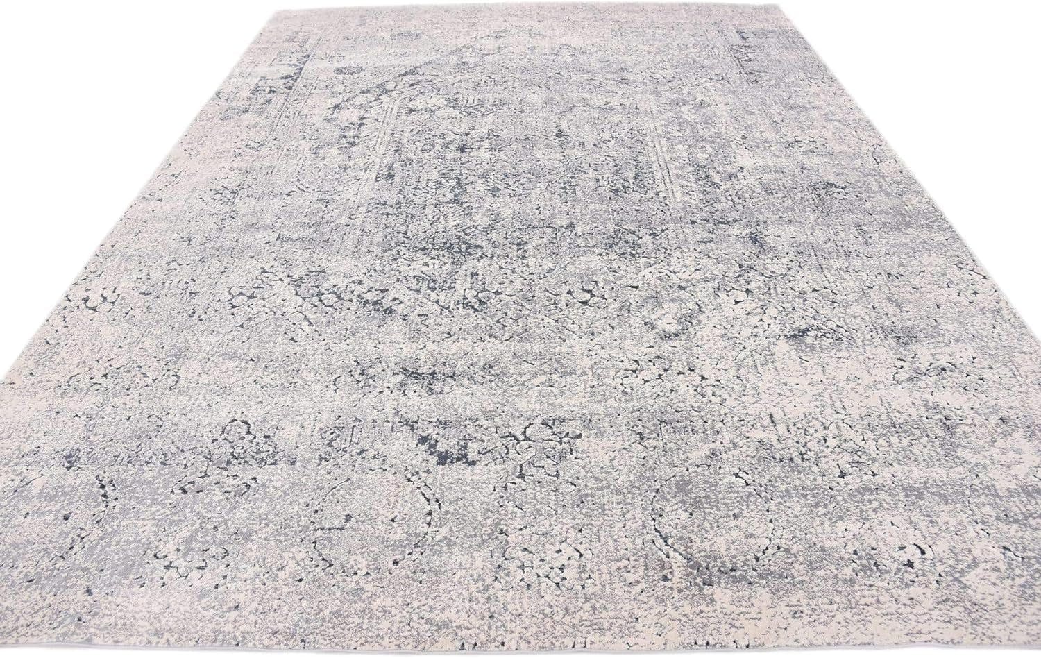 Chateau Easy-Care Gray Rectangular Indoor Area Rug 8' x 10'