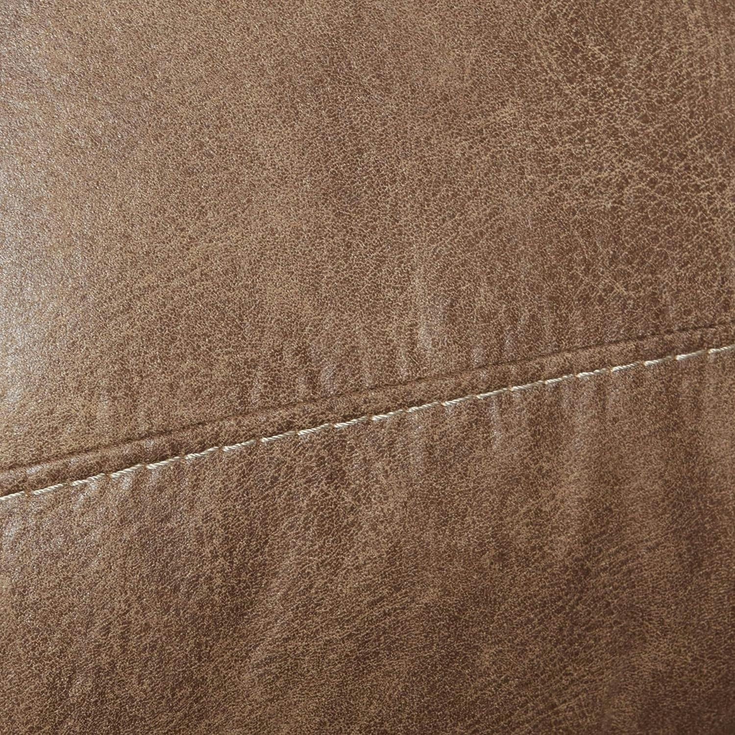 Larkinhurst Earth Brown Faux Leather Traditional Rocker Recliner