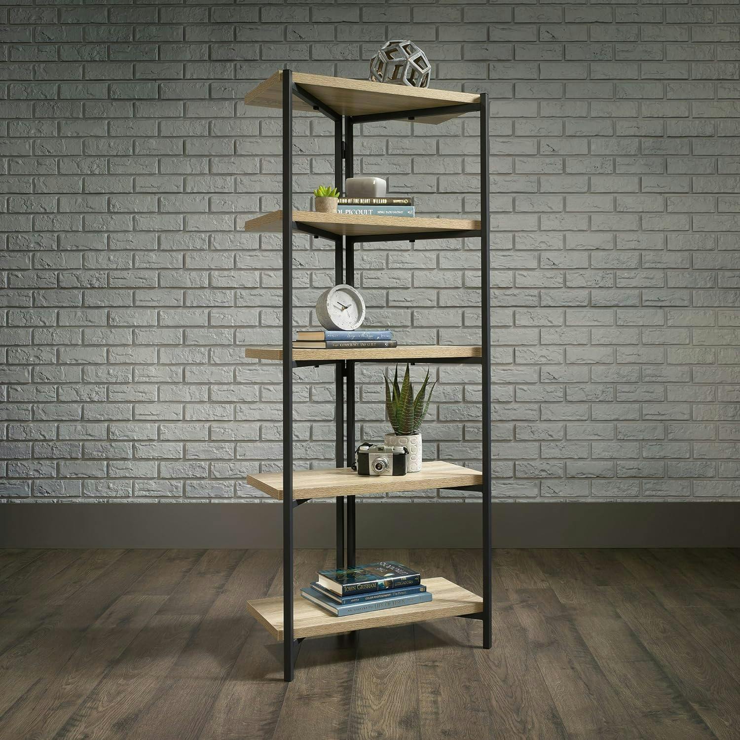 North Avenue Charter Oak 5-Shelf Floor-Standing Bookcase