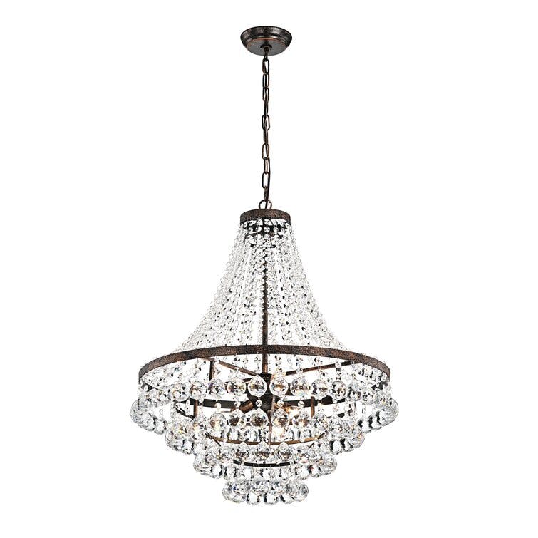 Breanna 7 - Light Dimmable Tiered Chandelier