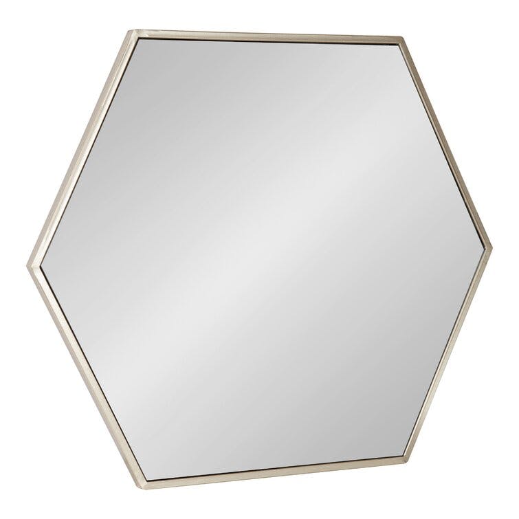 Breckler Hexagon Metal Wall Mirror