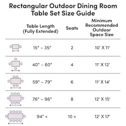 Farrah Rectangular 6 - Person Outdoor Dining Set