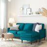 Mr. Kate Winston Reversible Sofa Sectional, Green Velvet