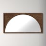 Andover Wooden Wall Panel Arch Mirror, Brown