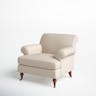 Jennifer Taylor Home Alana Lawson Fabric Living Room Chair, Sky Neutral