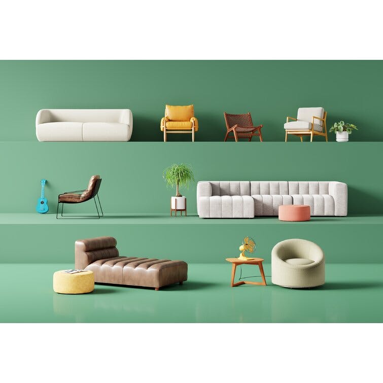 Anya Leather Sectional