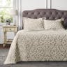 Sabrina 3 Piece Bedspread Set Taupe, Full, Queen
