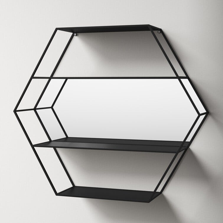 Dyron 3 Piece Hexagon Accent Shelf