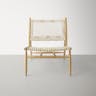 Bandelier Accent Chair - Off-White, Natural