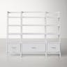Crosley Furniture Landon 3-Piece Etagere Bookcase Set, White