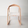 SAFAVIEH Willa Rocking Dining Chair White / Natural