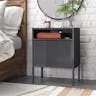 Gemma Nightstand with USB Port in Gray