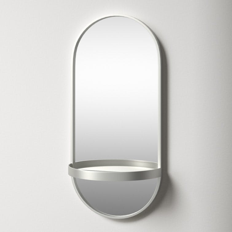 Lumi Oval Metal Wall Mirror