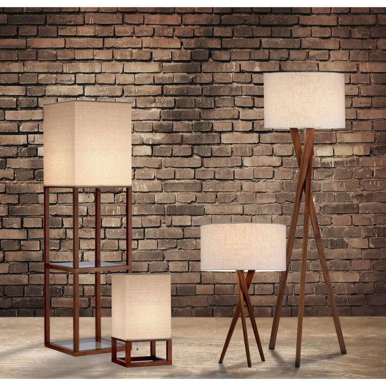 Harcourt Solid Wood Floor Lamp