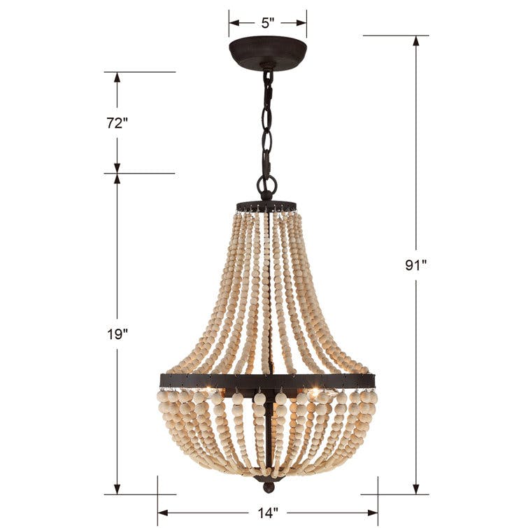 Conway 3 - Light Dimmable Empire Chandelier
