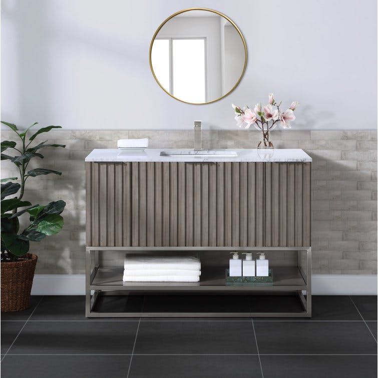 Terra 48'' Free Standing Single Bathroom Vanity with Top
