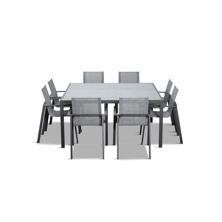 Placido Square 8 - Person Outdoor Dining Set