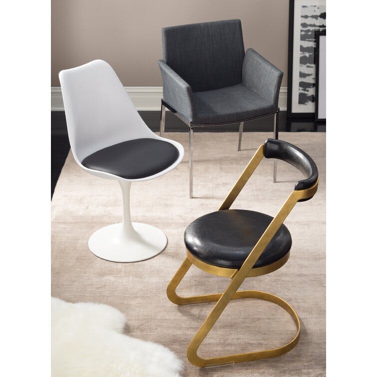 Escapade Upholstered Plastic Solid Back Side Chair Dining Chair