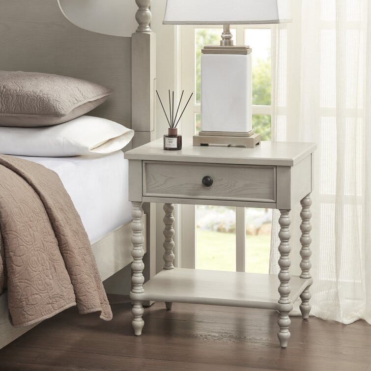 Beckett One Drawer Solid Wood Nightstand