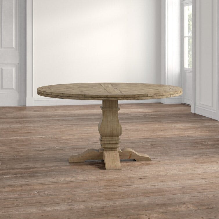 Cheatham 59.75'' Pine Solid Wood Pedestal Dining Table